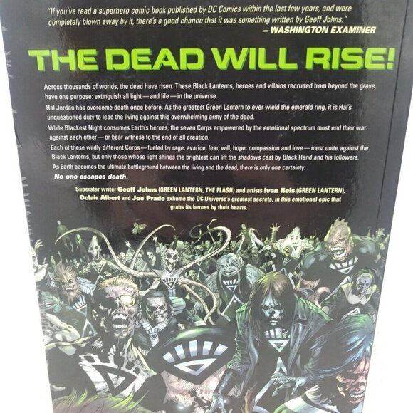Marvel DC Comics Green Lantern Blackest Night Graphic Novel Geoff Johns Reis - Picture 5 of 10